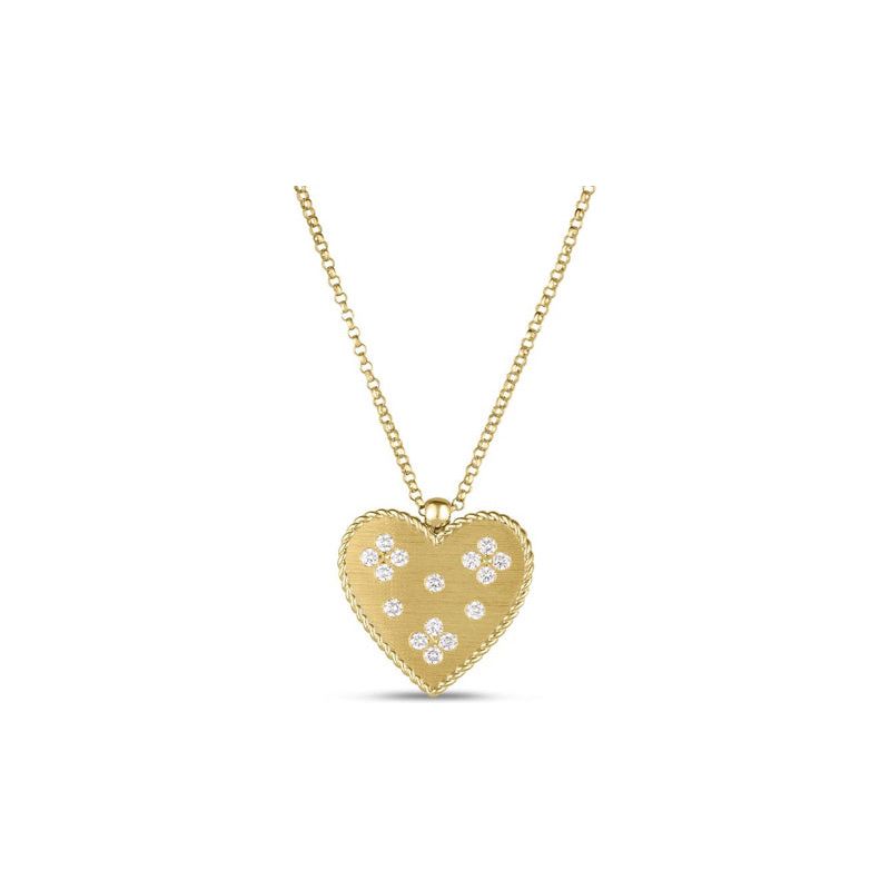 Roberto Coin 18K Yellow Gold Venetian Princess Heart Necklace