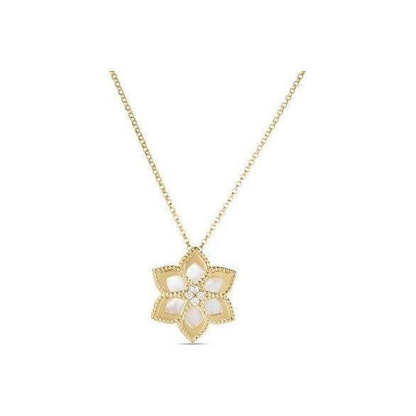 Roberto Coin 18K Yellow Gold Vernazza Diamond & MOP Necklace