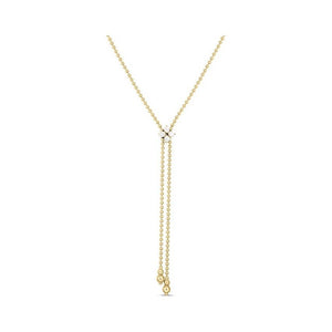 Roberto Coin 18K Yellow Love in Verona Diamond Zipper Necklace