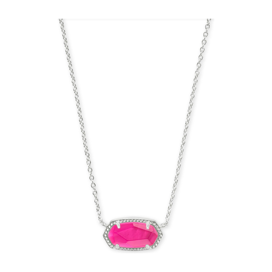 Kendra Scott Elisa Silver Necklace in Azalea Illusion