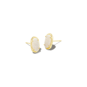 Kendra Scott Gold Grayson Stud Earrings in Iridescent Drusy