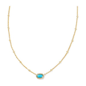 Kendra Scott Elisa Mini Gold Satellite Necklace in Turquoise Magnesite