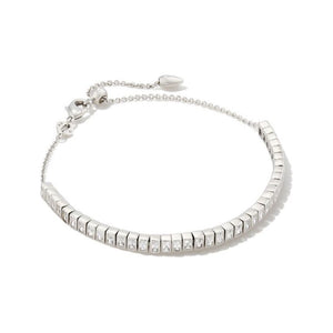 Kendra Scott Silver Gracie Tennis Bracelet in White CZ