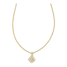Load image into Gallery viewer, Kendra Scott Gold Dira Necklace in White Crystal
