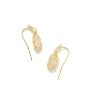 Kendra Scott Gold Grayson Drop Earrings in Iridescent Drusy