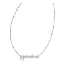 Load image into Gallery viewer, Kendra Scott Grandma Script Pendant Necklace with Pearl
