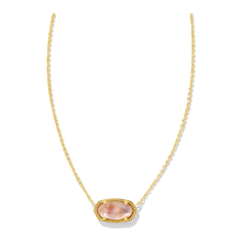 Load image into Gallery viewer, Kendra Scott Elisa Gold Necklace in Light Pink Iridescent Abalone
