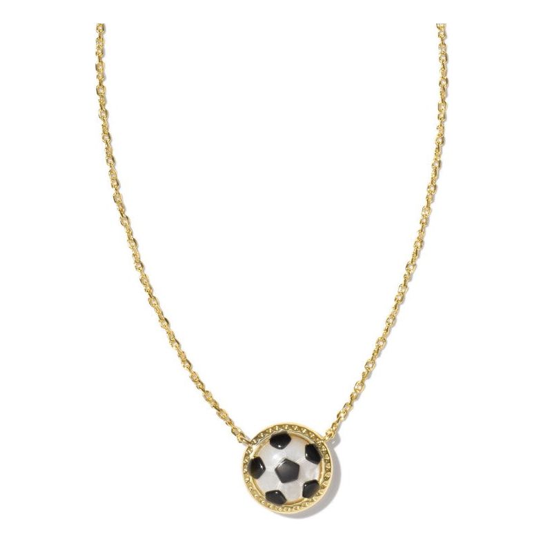 Kendra Scott Soccer Necklace in Ivory Mother of Pearl