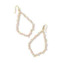 Load image into Gallery viewer, Kendra Scott Sophee Open Frame Earrings in White Crystal
