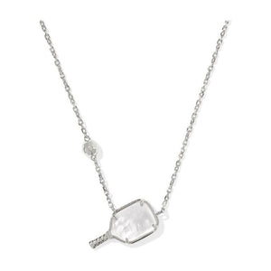 Kendra Scott Pickleball Necklace in Ivory Mother of Pearl