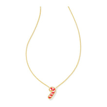 Load image into Gallery viewer, Kendra Scott Gold Candy Cane Necklace in Ivory Mother of Pearl
