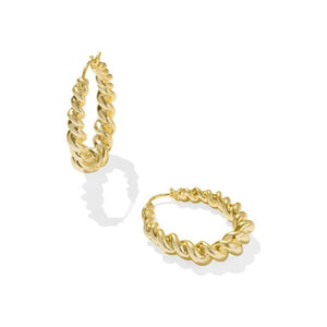 Kendra Scott Haisley Twist Hoop Earrings