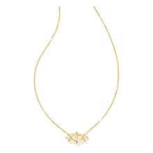 Load image into Gallery viewer, Kendra Scott Lindy Rae Elisa Gold Crystal Pendant Necklace
