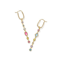 Load image into Gallery viewer, Kendra Scott Gold Mini Elisa Abbie Convertible Huggie Earrings
