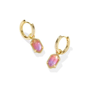 Kendra Scott Hallie Gold Convertible Huggie Earrings