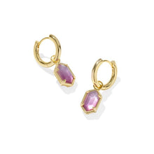 Load image into Gallery viewer, Kendra Scott Hallie Gold Convertible Huggie Earrings
