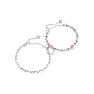 Kendra Scott Silver Mini Elisa Abbie Bracelet Set in Multi Mix