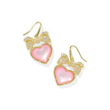 Load image into Gallery viewer, Kendra Scott Gold Haisley Heart Drop Earrings
