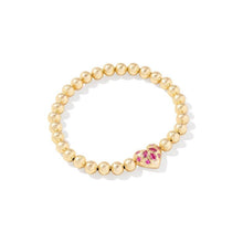 Load image into Gallery viewer, Kendra Scott Gold Holland Heart Stretch Bracelet
