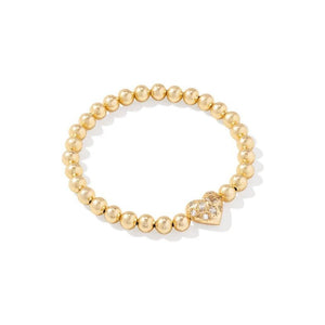 Kendra Scott Gold Holland Heart Stretch Bracelet