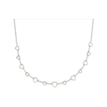 Load image into Gallery viewer, Kendra Scott Haisley Heart Strand Necklace in White Crystal
