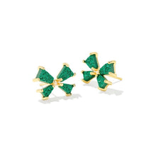 Load image into Gallery viewer, Kendra Scott Gold Blair Bow Drusy Stud Earrings
