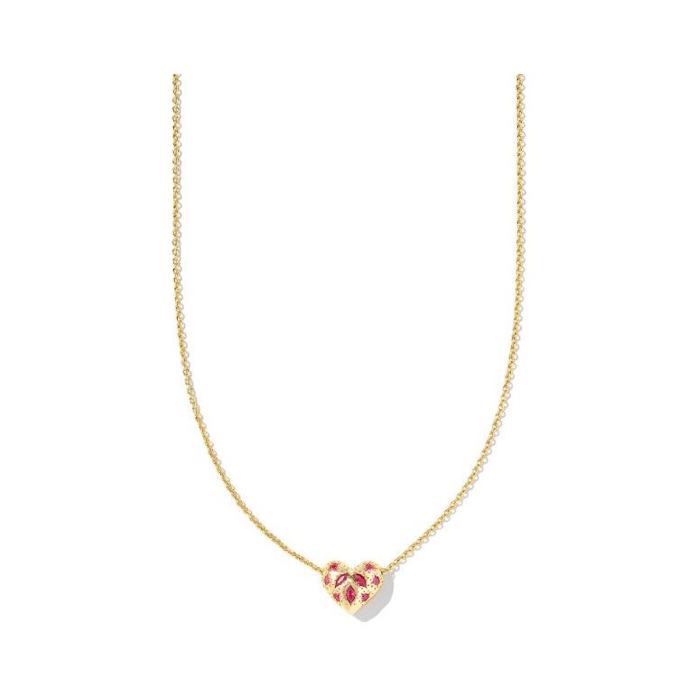 Kendra Scott Gold Holland Heart Pendant Necklace