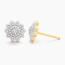 Load image into Gallery viewer, Ella Stein 14k Yellow Gold Plated Flower Burst Stud Earrings
