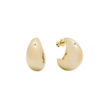 Load image into Gallery viewer, She&#39;s So Smooth Gold Teardrop Hoops
