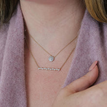 Load image into Gallery viewer, Ella Stein Sterling Silver Flower Burst Diamond Necklace
