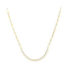 Load image into Gallery viewer, Not Your Basic Gold Graduated Samantha Tennis Necklace
