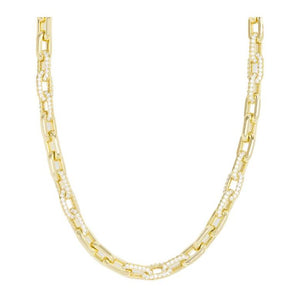 Frankie Pave Diamondette Gold Necklace