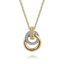 Load image into Gallery viewer, Gabriel 14K Yellow &amp; White Gold Bujukan Bead &amp; Diamond Necklace
