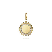 Load image into Gallery viewer, Gabriel 14K Yellow Gold Bujukan Diamond Burst Medallion
