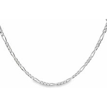 Load image into Gallery viewer, Sterling Silver Rhodium Plated 5.25mm Figaro Chain
