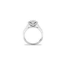 Load image into Gallery viewer, 14k White Gold Miracle Mark Pear Halo Engagement Ring
