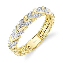 Load image into Gallery viewer, 14K Gold Diamond Wreath Band
