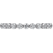 Load image into Gallery viewer, Gabriel 14K White Gold Single Shared Prong 1/2ctrw Diamond Wedding Band
