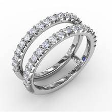 Load image into Gallery viewer, Fana 14K White Gold Petite Diamond Insert Ring
