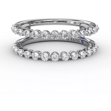 Load image into Gallery viewer, Fana 14K White Gold Single Prong Diamond Insert Ring
