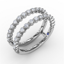 Load image into Gallery viewer, Fana 14K White Gold Single Prong Diamond Insert Ring
