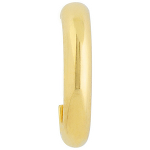 14K Yellow Gold Small J-Shape Huggie Earrings