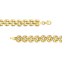 Load image into Gallery viewer, 14k Yellow Gold Multi-Row Polished Chain Bracelet
