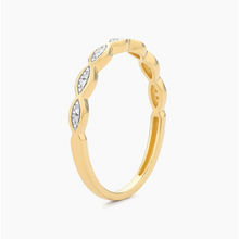 Load image into Gallery viewer, Ella Stein 14K Gold Plated &quot;Soak in the Sea Breeze&quot; Diamond Fashion Ring
