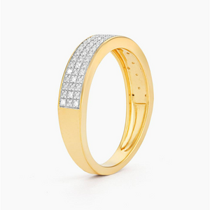 Ella Stein 14K Gold Plated "The OG Band" Diamond Fashion Ring