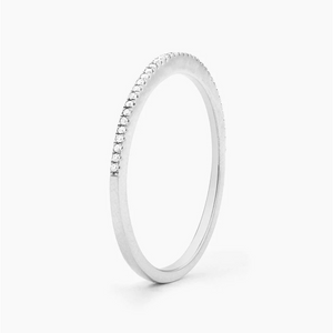 Ella Stein Sterling Silver "For All Eternity" Diamond Fashion Ring