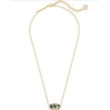 Load image into Gallery viewer, Kendra Scott Gold Elisa Pendant in Abalone Shell
