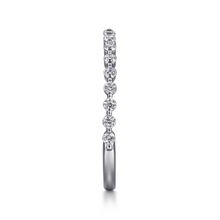 Load image into Gallery viewer, Gabriel &quot;Devinne&quot; 14K White Gold  Shared Prong 1/3ct Diamond Anniversary Band
