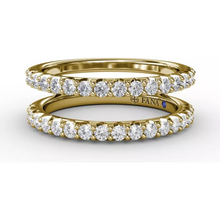 Load image into Gallery viewer, Fana 14K Yellow Gold Petite Diamond Insert Ring
