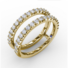 Load image into Gallery viewer, Fana 14K Yellow Gold Petite Diamond Insert Ring
